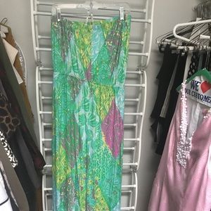 Lilly Pulitzer strapless long dress